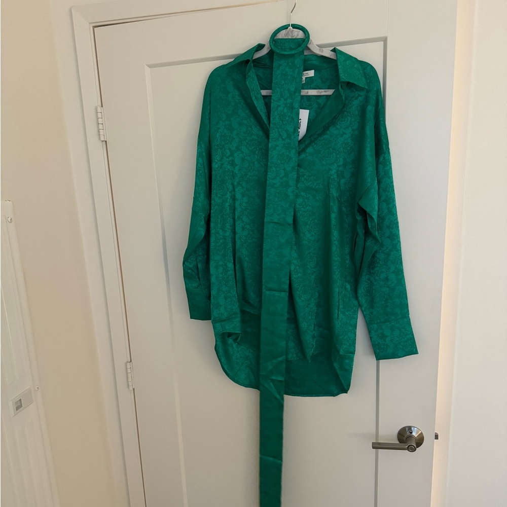 After Party Emerald Jacquard Dress NBW